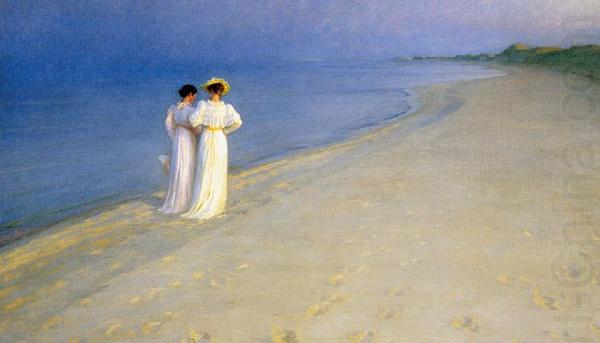 Peder Severin Kroyer Summer evening on Skagen's Southern Beach china oil painting image